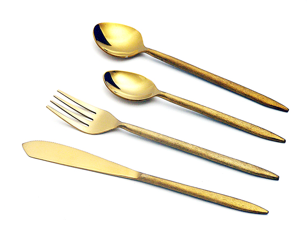 Cutlery Set Gold Rod