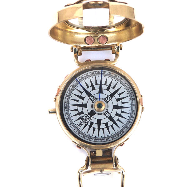 Military Compass Shiny Brass